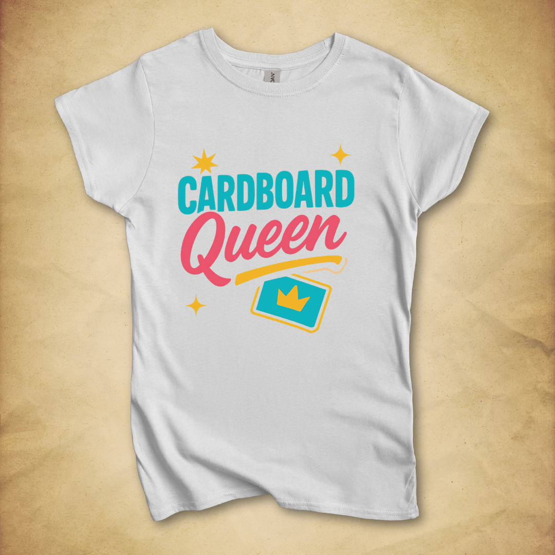 Cardboard Queen Pop Style T-shirt - Women's Fit