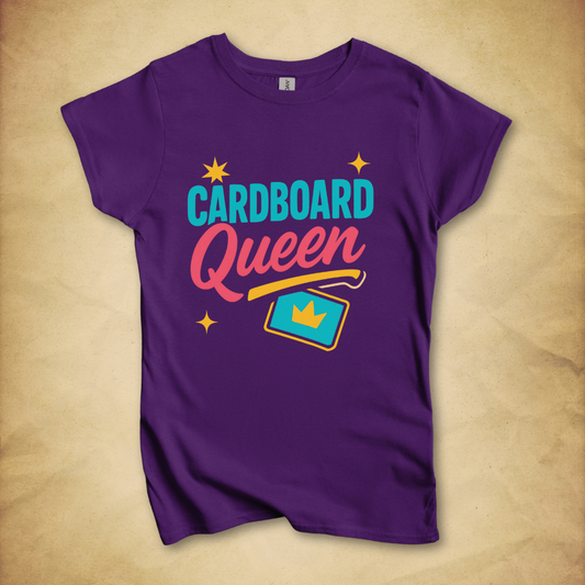 Cardboard Queen Pop Style T-shirt - Women's Fit