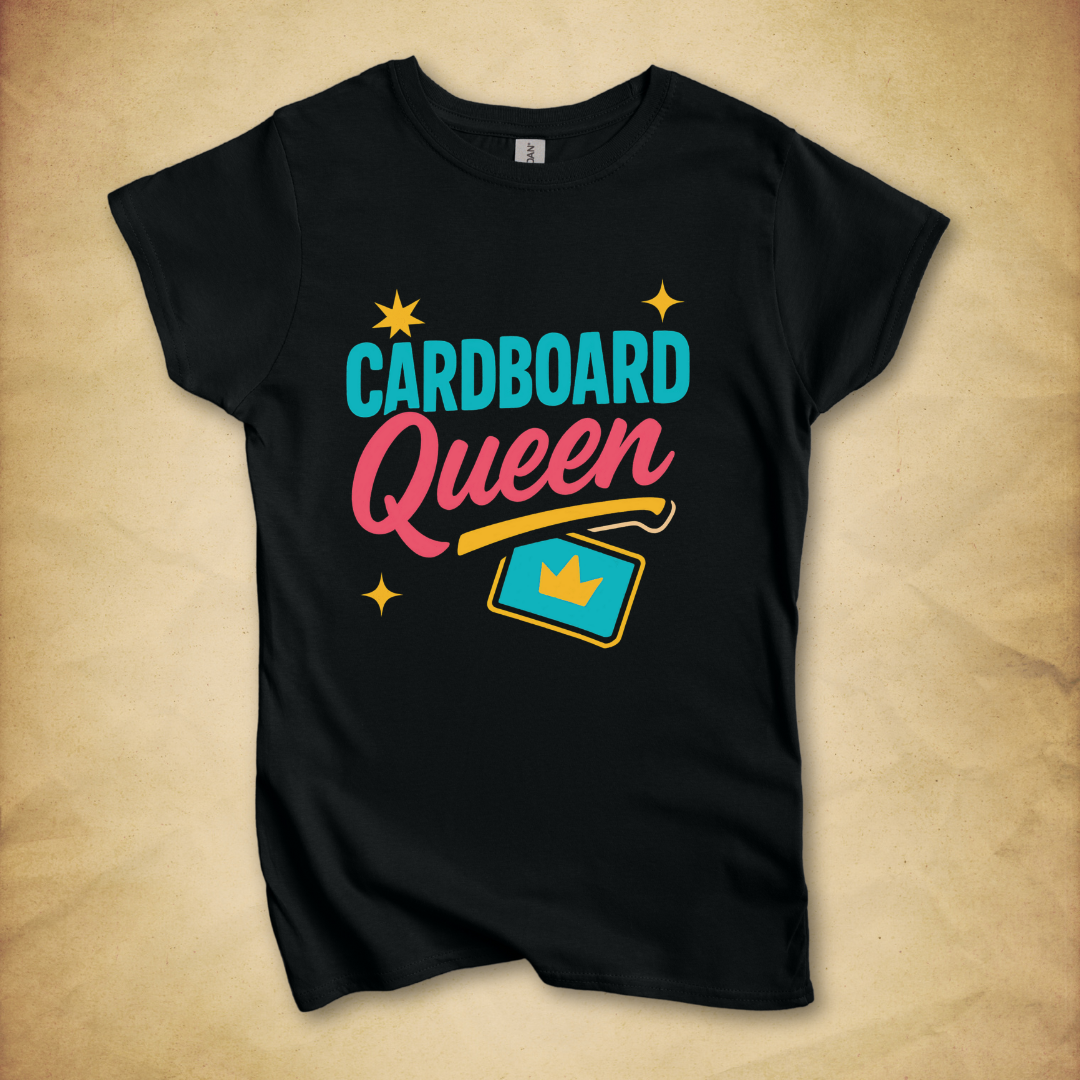 Cardboard Queen Pop Style T-shirt - Women's Fit